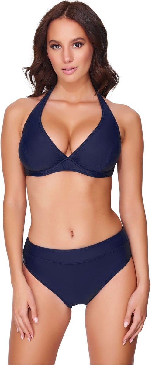 Antie Dames Bikiniset – Top – Slip – marineblauw(6007) – 75C/38 - MS-VO-BORNEO-nnn