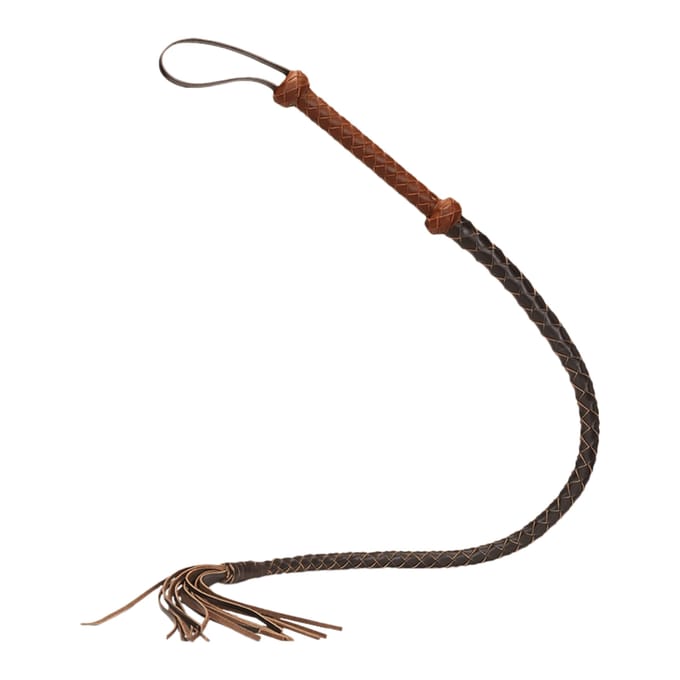 Liebe Seele - The Equestrian Leather Single Tail Whip - Leren Bull Whip