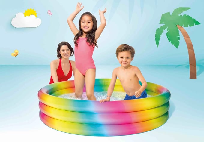 Intex Rainbow Ombre Opblaaszwembad - Ø 147 x 33 cm