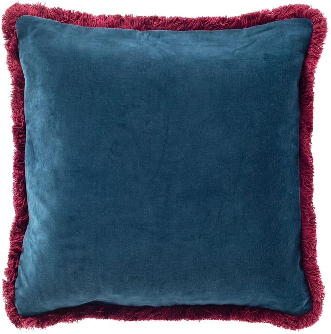 SEBASTIAAN | sierkussen 45x45 cm | Ink Blue | blauw en roze | Hoii