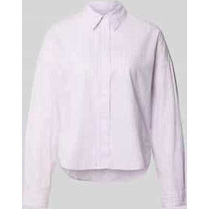 Relaxed fit overhemdblouse van puur katoen