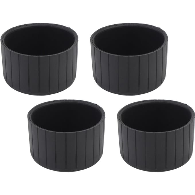 4 PCS Protections de Pied de Chaise pour Sol 60mm Plastique Antidérapant Rond Cache-Protection de Pied de Meuble pour Parquets