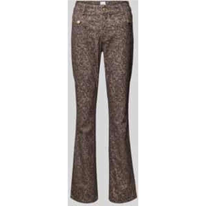 Flared stoffen broek met achterzakken, model 'SHAKIRA'