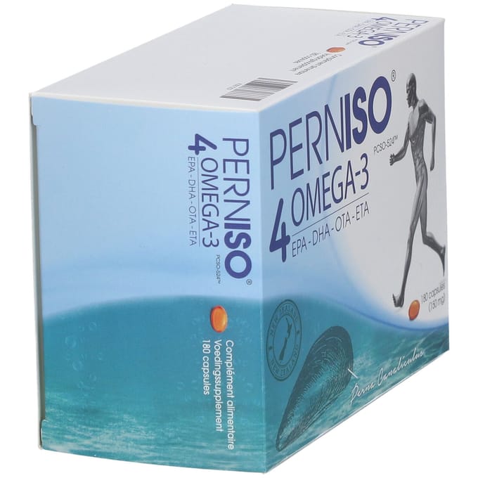 Perniso PCSO-524, groenlipmossel, 4 x Omega 3 + 180caps