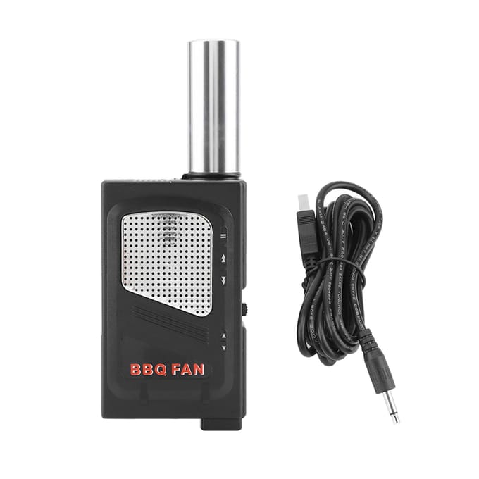 Lichtgewicht Draagbare BBQ Luchtblazer Handheld Picknick Koken Buiten gray