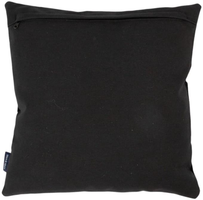 kussen koe uni zwart 45x45cm