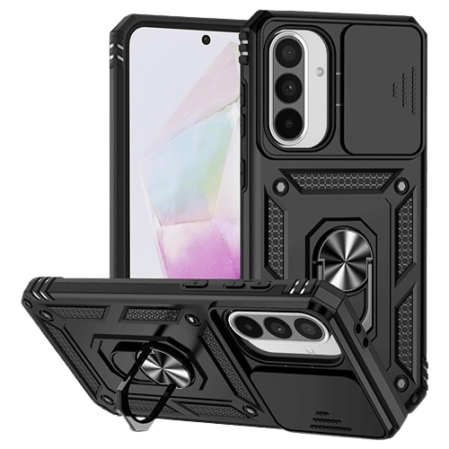 CaseBody Samsung A56 / A36 Shield Case met Camera-schuif Zwart