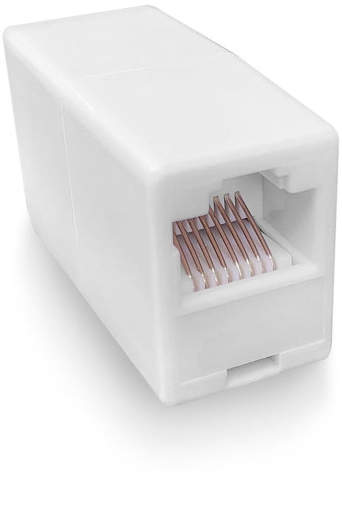 ACT RJ45 Koppelstuk internetkabel UTP - Modulair ethernet verlengstuk - Wit – AC4105