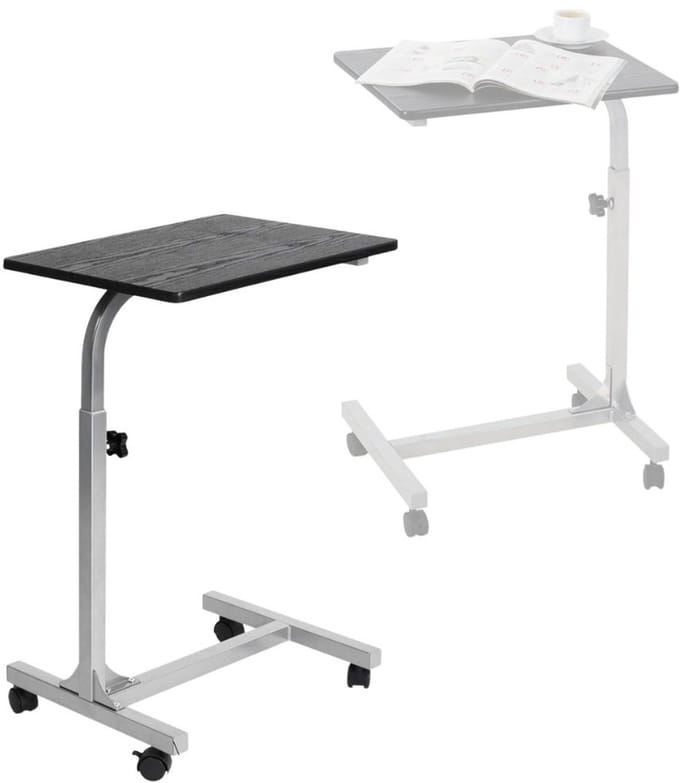 CLVP® Laptoptafel op Wielen - Bedtafeltje - Bijzettafel
