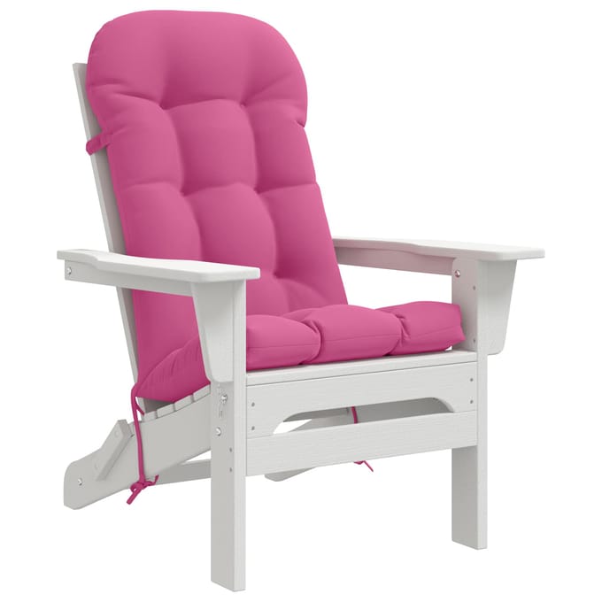 vidaXL Zon Loungerkussen PUTTEN 100% Polyester Roze 48 x 112 x 10 cm