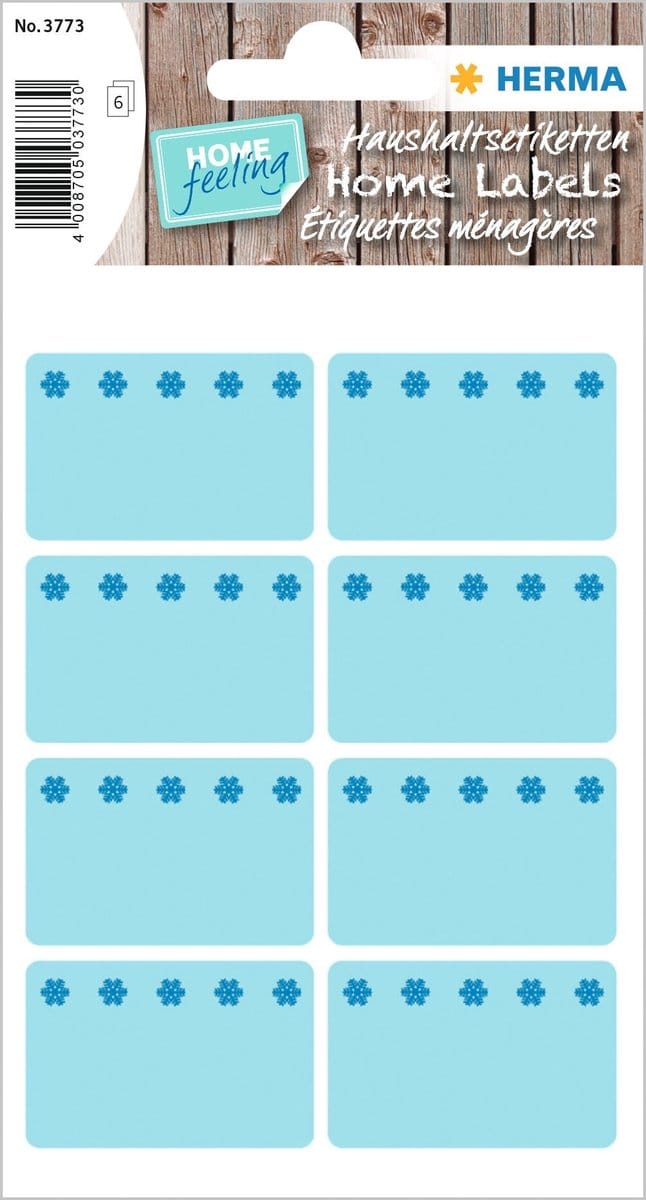 Etiket herma 3773 26x40mm diepvries blauw 48st | 10 stuks