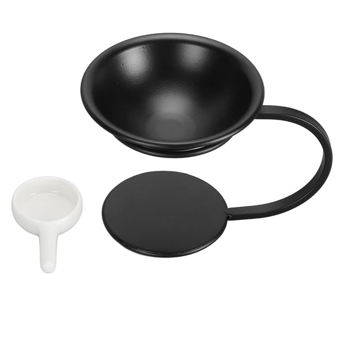 Essentiële Olie Brander Aroma Diffuser 100ml Kom Ontspannende Wax Melts Brander Theelicht Kaarshouder voor black