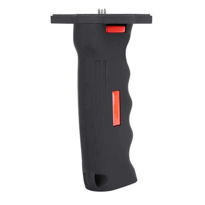 Draagbare plastic 1/4  schroefverlenging voor handpistoolgreep voor Canon Nikon black