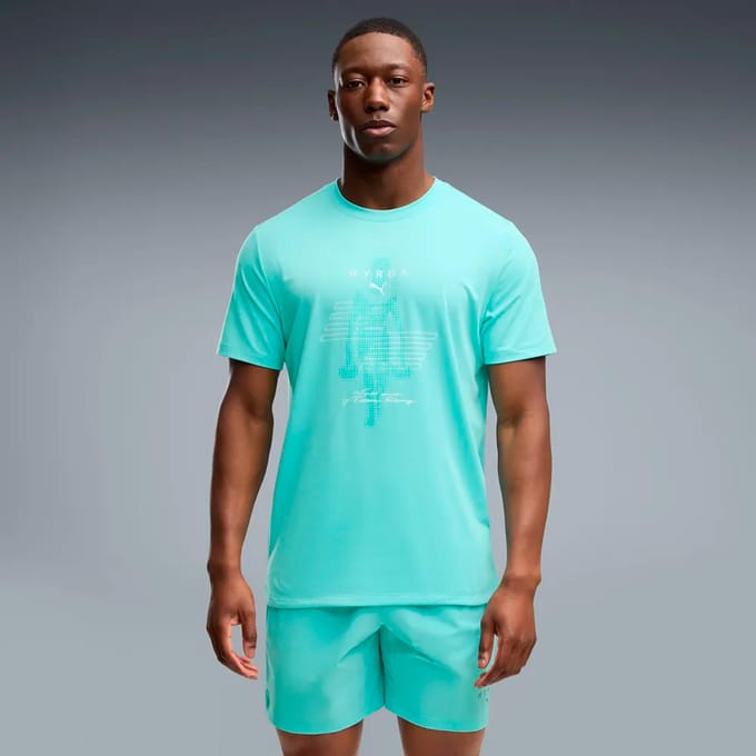Regular fit sport-t-shirt met labelprint model 'CLOUDSPUN'