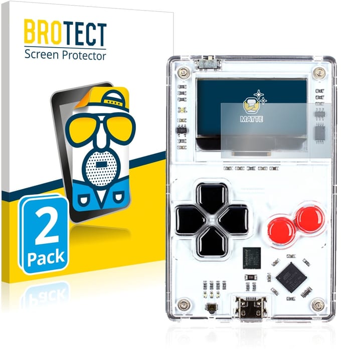 BROTECT - Screenprotector voor Arduboy FX - Folie Beschermfolie matte 2 Stuks