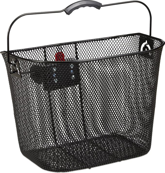 fietsmand voorop - afneembaar - met kliksysteem - 27 x 34,5 x 26 cm - metaal