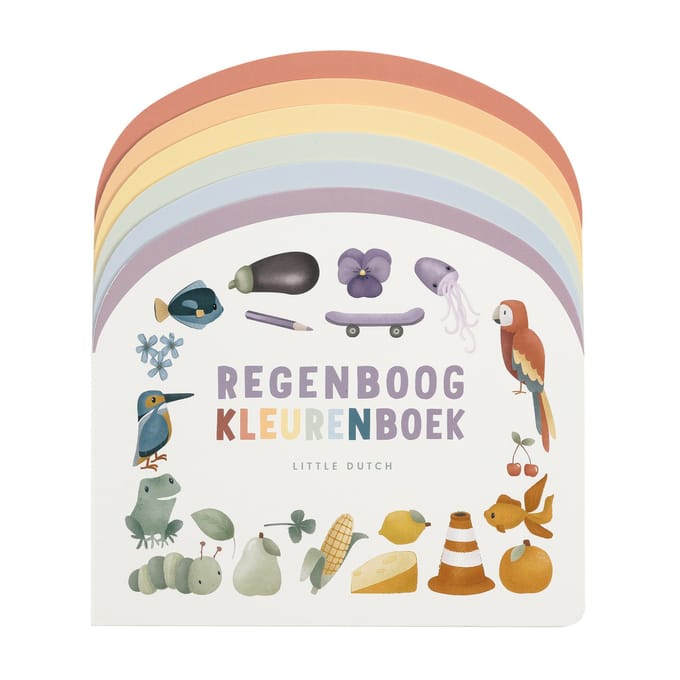 Little Dutch Regenboog Kleurenboek Kartonboekjes