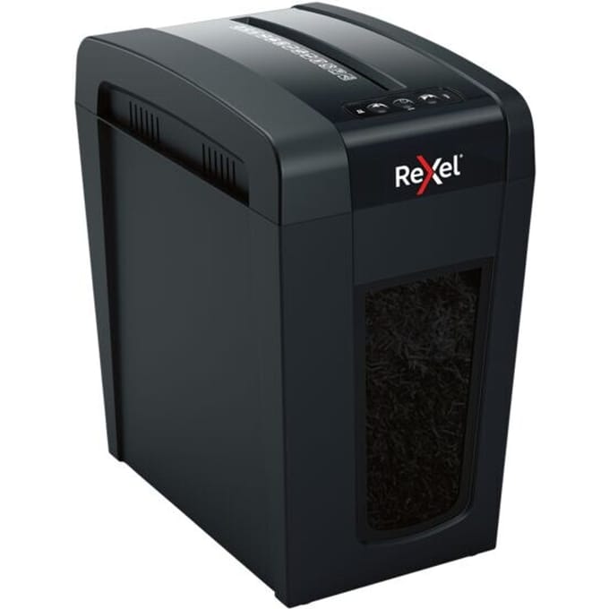 Rexel Secure X10-SL Stille Papierversnipperaar - P4 Micro Snippers - Tot 6 Vel - 10L - Zwart