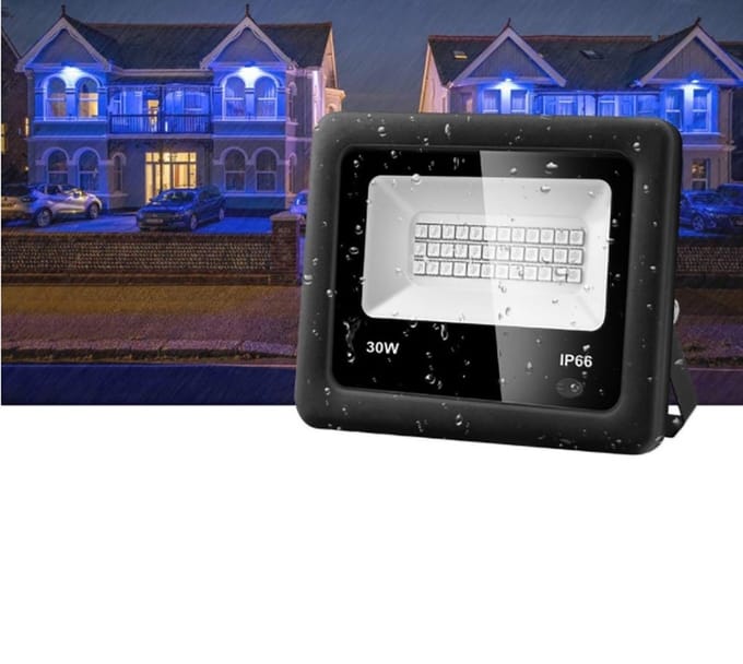 LED Bouwlamp / Schijnwerper RGB Gekleurde Verlichting - 30 Watt - Ultra Dun