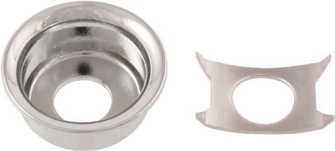Allparts AP0275001 Input Cup Jack Plate - Nickel voor Telecaster