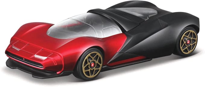 Bburago Anta Sportiva - Modelauto - Schaal 1:43 - Rood/Zwart