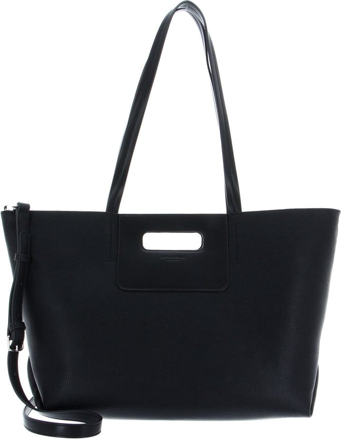 SEIDENFELT MANUFAKTUR Moheda Big Shopper Bag Black Zwart