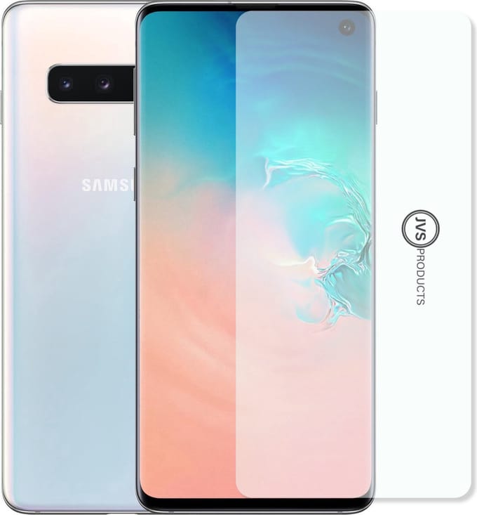 Screenprotector geschikt voor Samsung Galaxy S10 - Tempered Glass - Beschermglas - Glas - Transparant