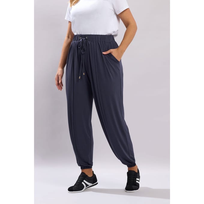 Yours Marineblauwe Haremjoggingbroek Size 42