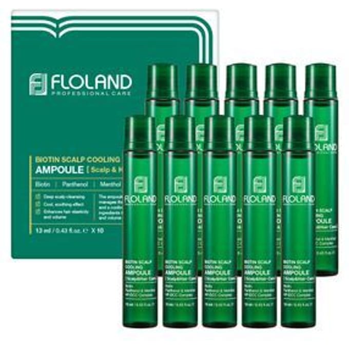 Ottie - Floland Biotin Scalp Cooling Ampoule Set 13ml x 10 pcs