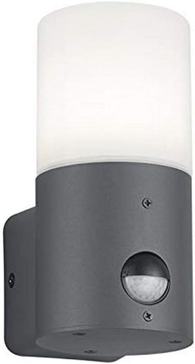 Buitenwandlamp met Bewegingsmelder - Aluminium Antraciet/Wit