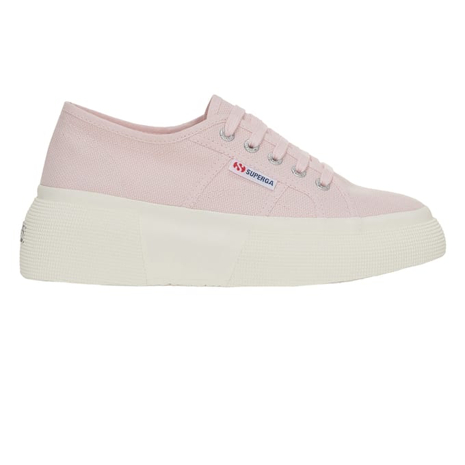 Superga Dames/Dames 2287 Bubble Trainers (Roze Ish/Avorio)