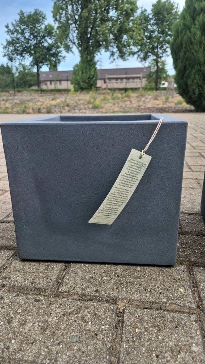 Bloempot Buiten Vierkant Cubla Square 50x50x40cm BETON Ethick