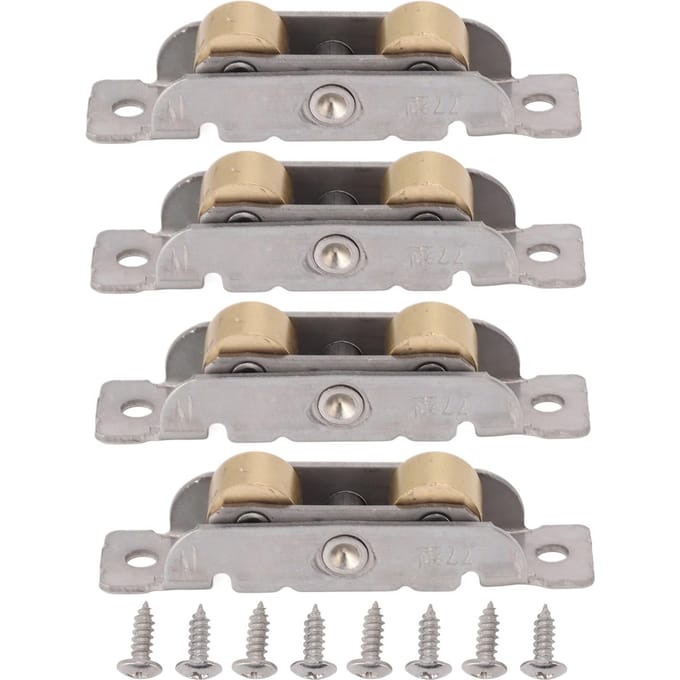 4 STUKS Schuifpui Roller Assemblage RVS Koperen Kogellager Wiel Roller Assemblage