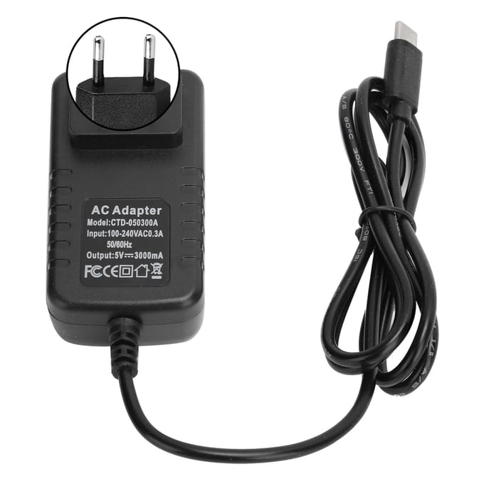 Voeding voor Raspberry Pi 4B 5V 3A Stroomadapter TypeC Oplader Computerbenodigdheden EU PLUG