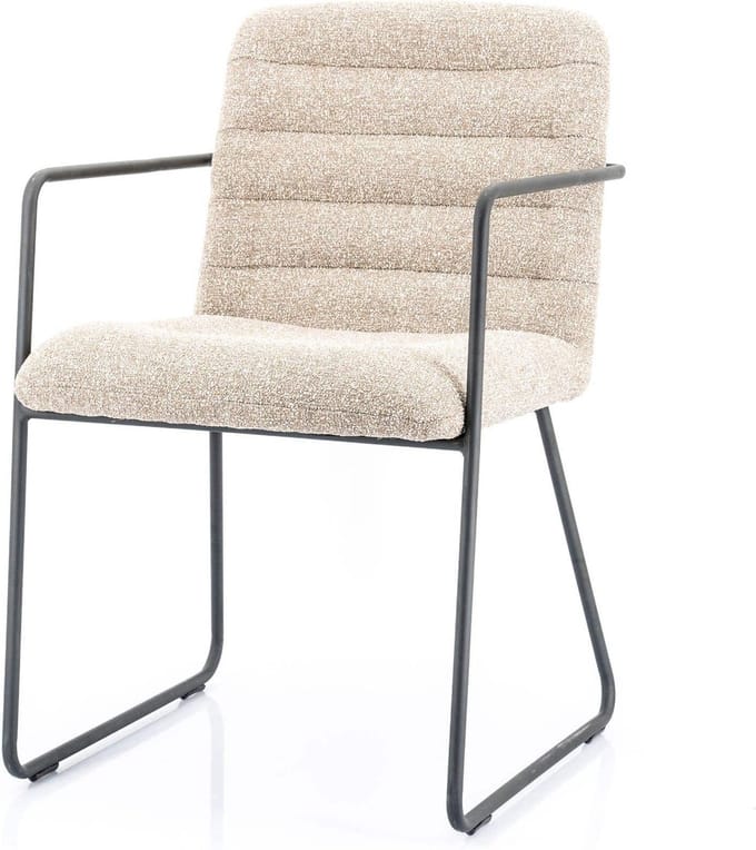Eetkamerstoel Artego | Beige | BY-BOO - eetkamerstoelen set van 2
