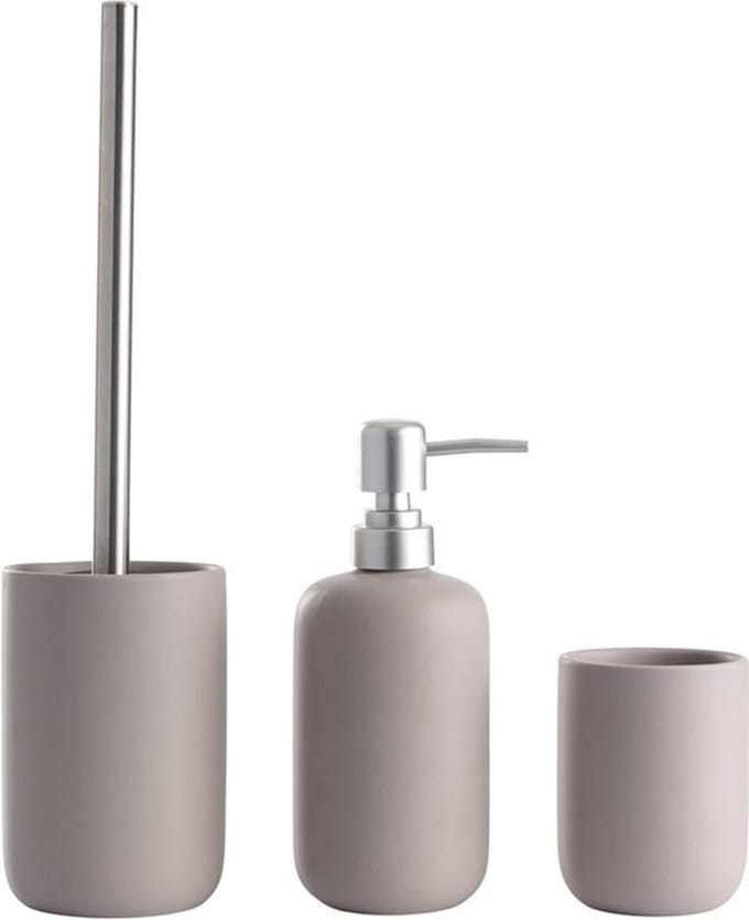 DAY Stoneware Badkamer Set 3 delig - Taupe