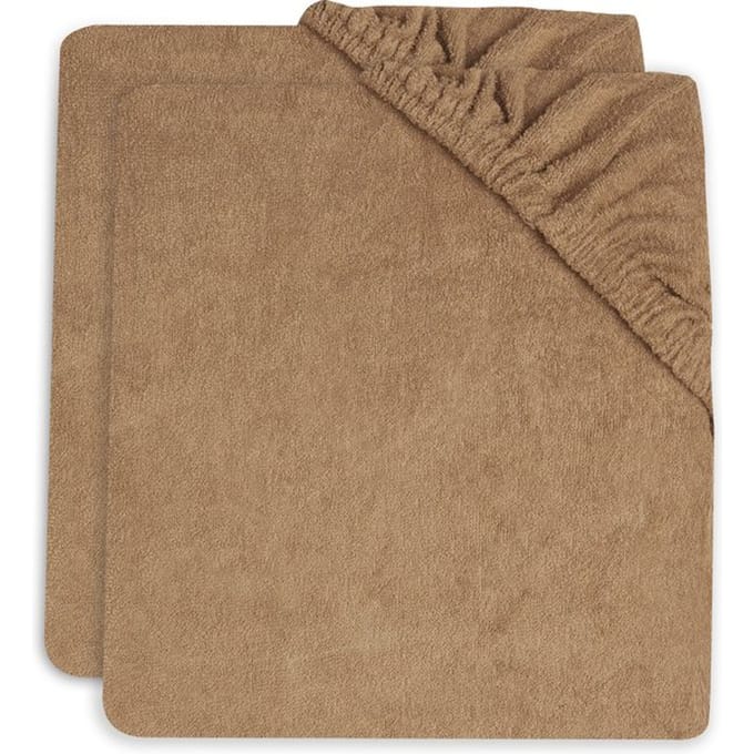 Jollein Aankleedkussenhoes Badstof 50x70cm - Biscuit - 2 Stuks