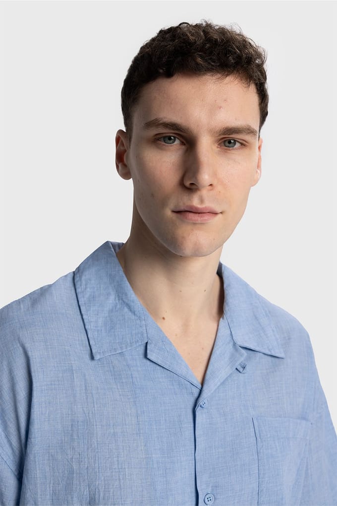 Heren Relaxed Fit Korte Mouwen Shirt