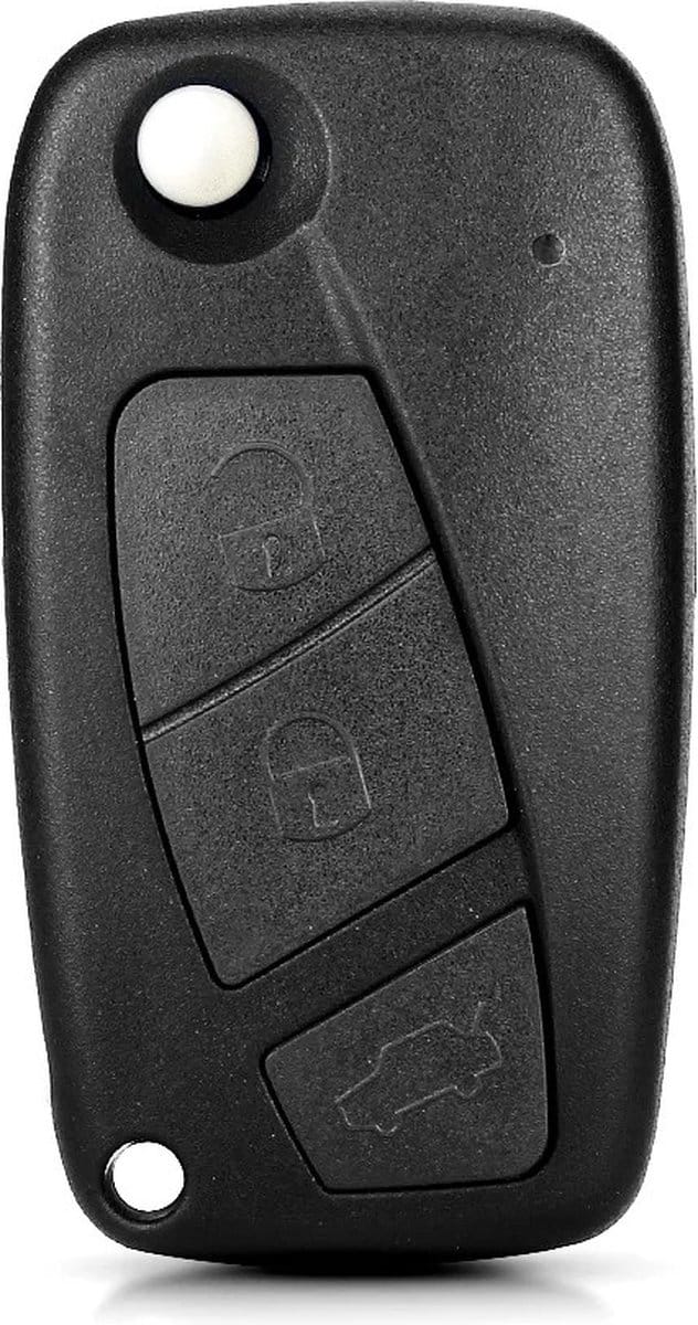 XEOD Autosleutelbehuizing - sleutelbehuizing auto - sleutel - Autosleutel / Geschikt voor: Fiat 3 knops