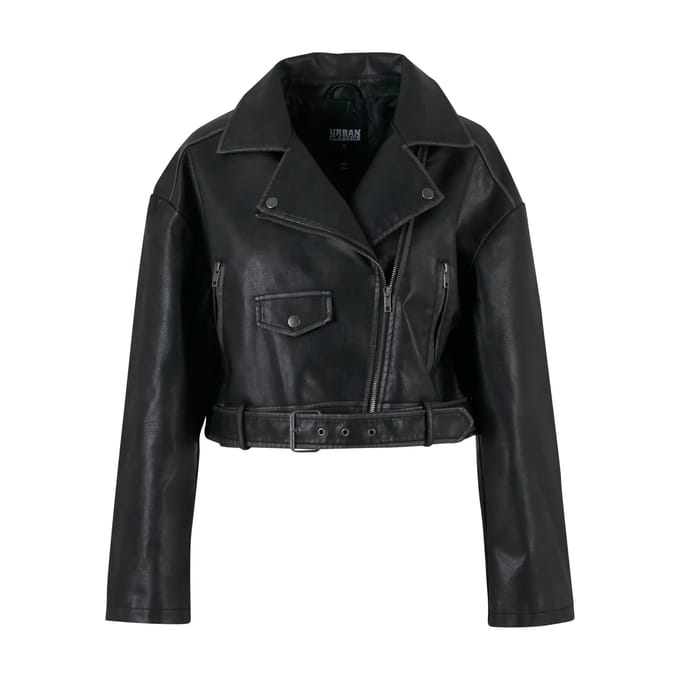 Urban Classics - Vintage Leather Jacket - XL - Zwart