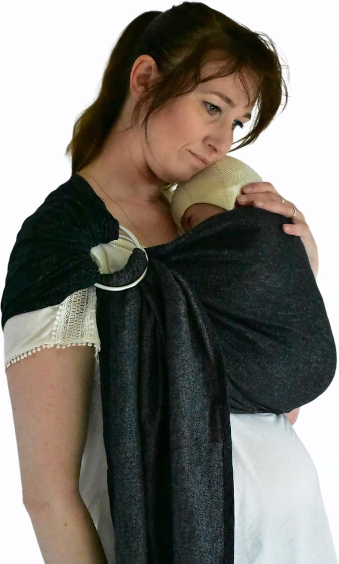 Yaro Jeans Grey Black Ring Sling