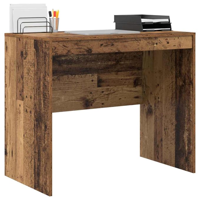 vidaXL - Bureau - Oudhout - 90 - x - 50 - x - 76 - cm