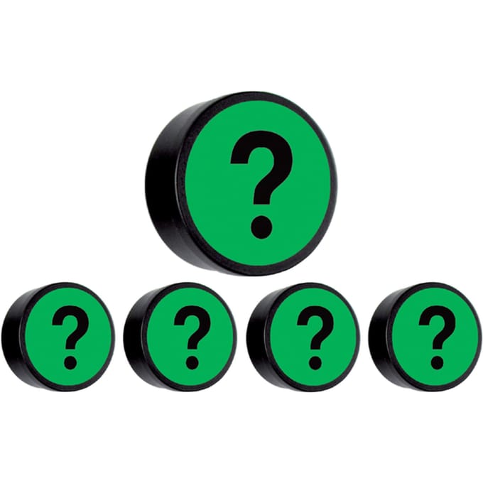 Magneet vraagteken 35mm groen 5 stuks