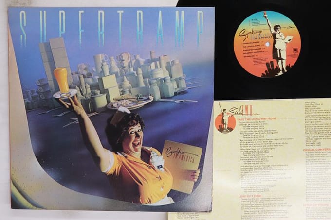 LP Plaat SUPERTRAMP  Breakfast In America SP3708 AM 1979 VS Rock Gebruikt