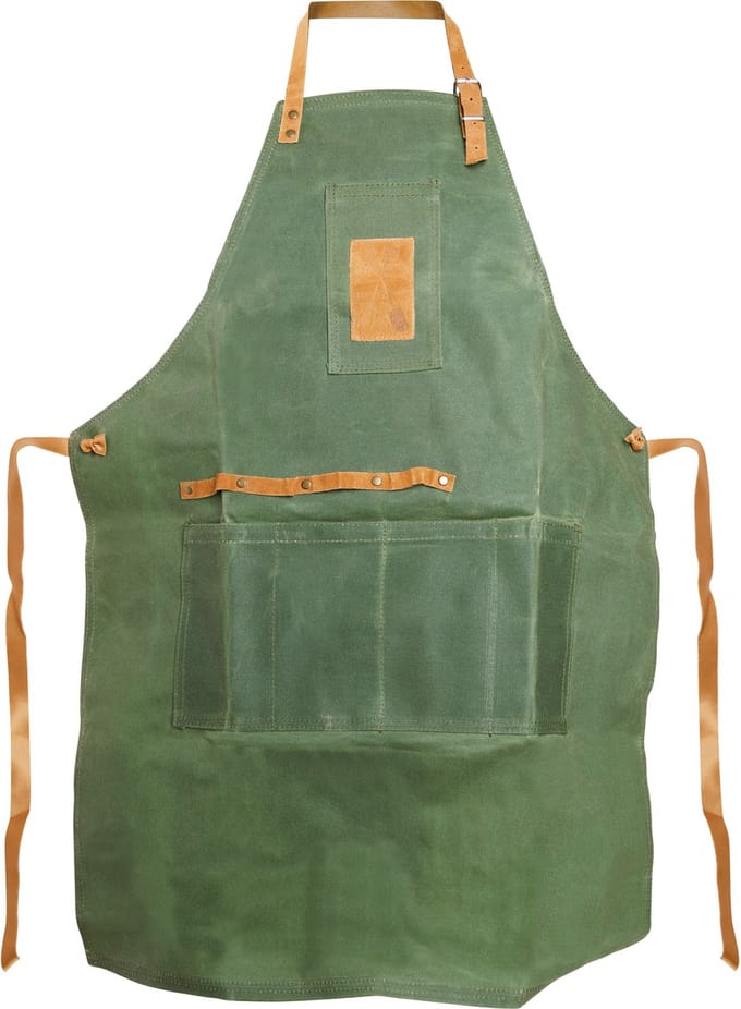 Cosy&Trendy Keukenschort Groen 64x83 cm katoen doek