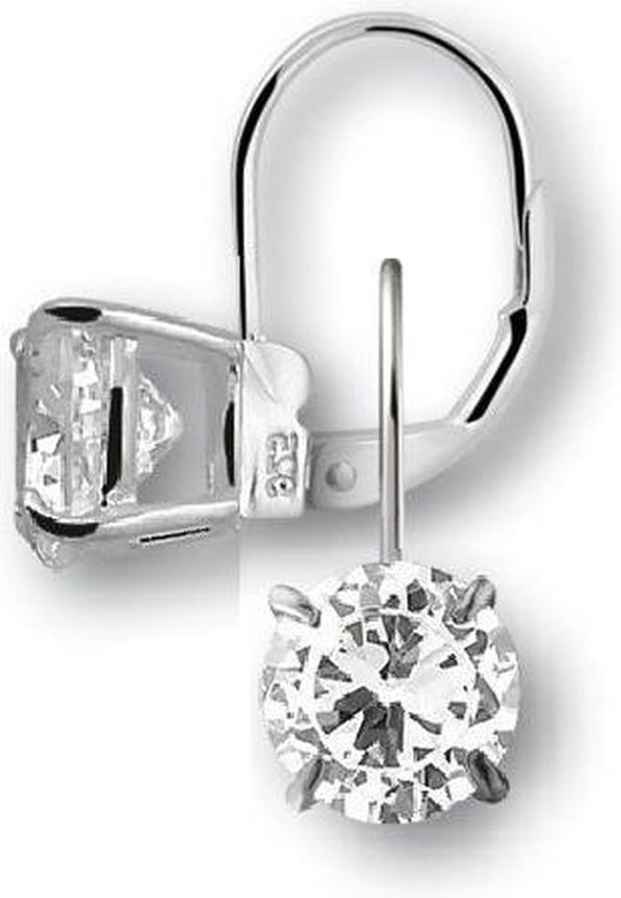 Montebello Oorbellen Mona Rond - 925 Zilver Gerhodineerd - ∅10mm - 25mm