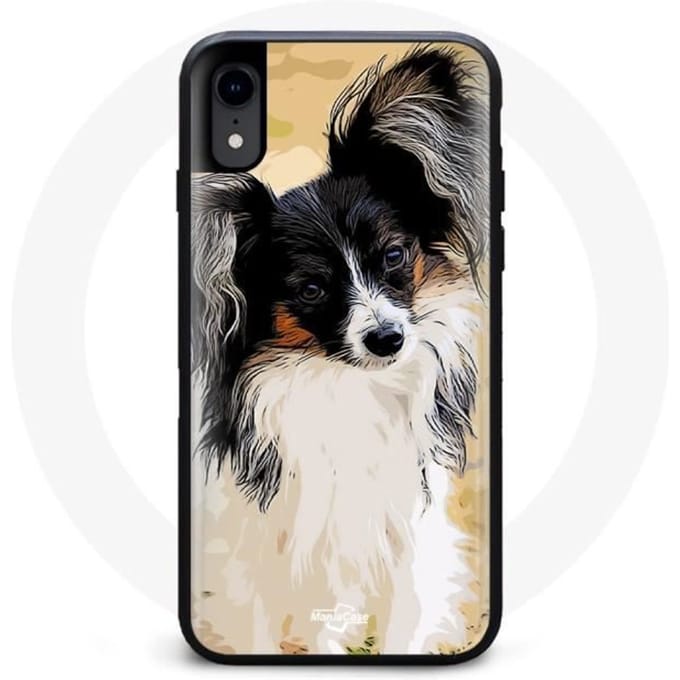 Coque Iphone X Chien Epagneul Nain Continental