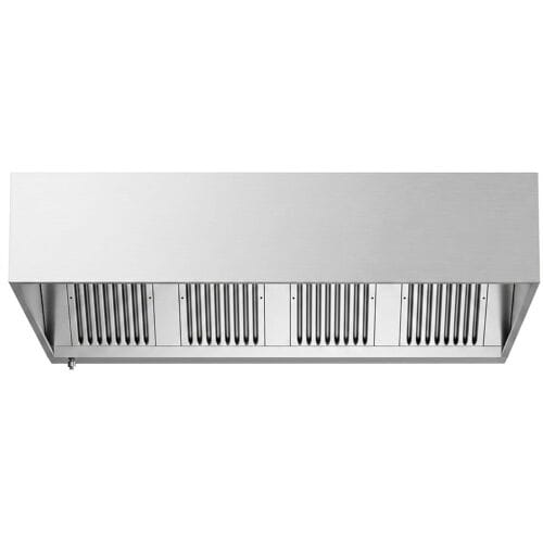 GGM Gastro Kastenhaube - 2200mm - mit Filter & Lampe Zilver