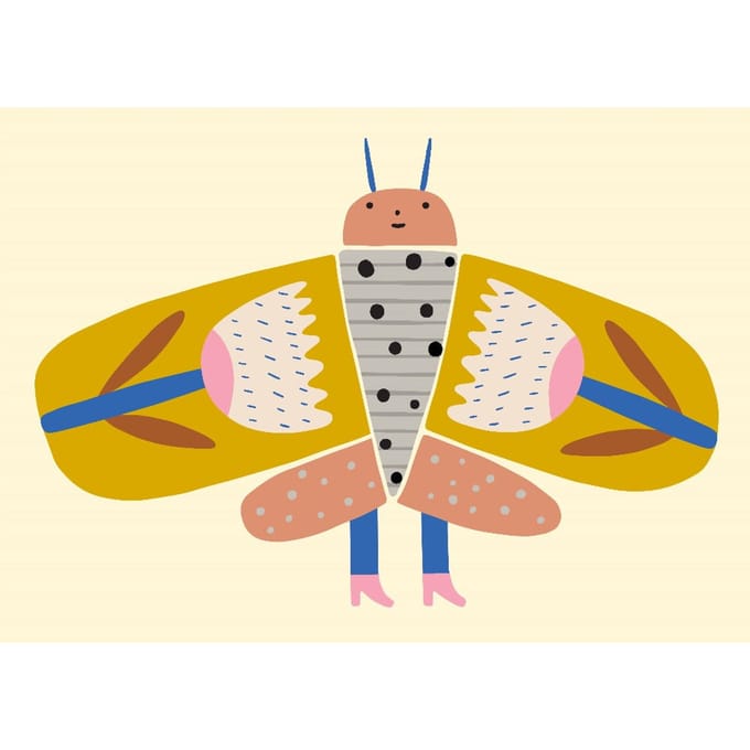 Petit Monkey ansichtkaart Find your wings