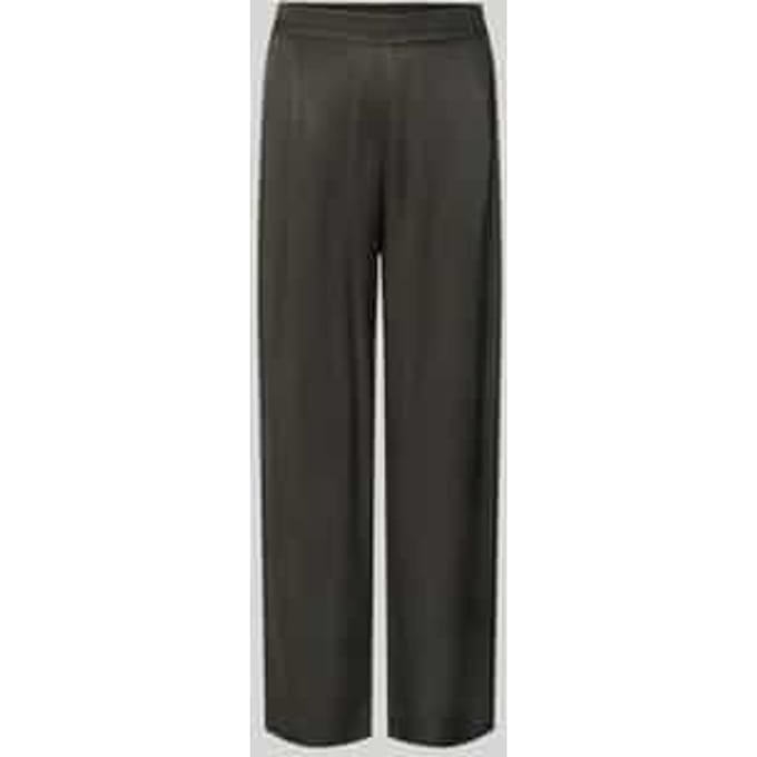 straight fit stoffen broek van pure viscose model 'Cisilia'